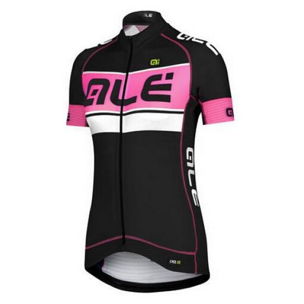 2015 ALE Damen schwarz Radtrikot Kurzarm Radtrikot De