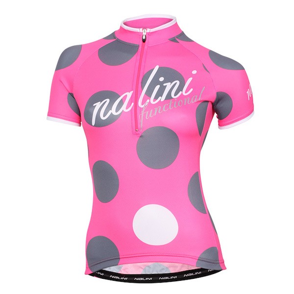 2015 Nalini Siele Rose-Grau Damen Radtrikot Kurzarm Radtrikot De