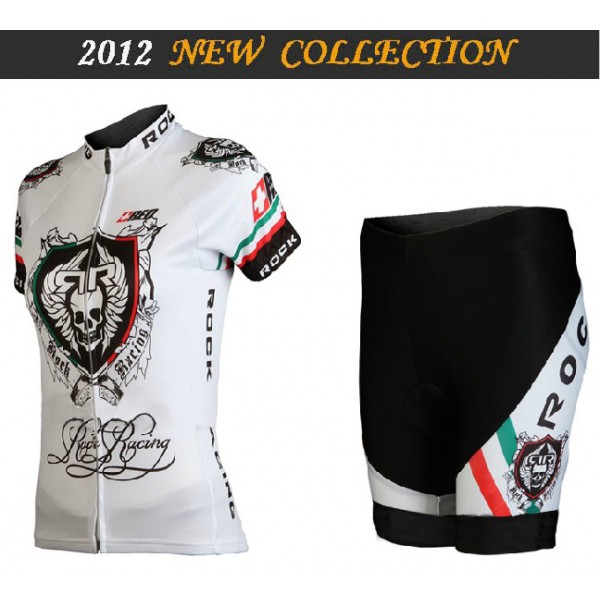2012 Damen rock racing Radbekleidung Radtrikot Kurzarm und Fahrradhosen Kurz Radtrikot De