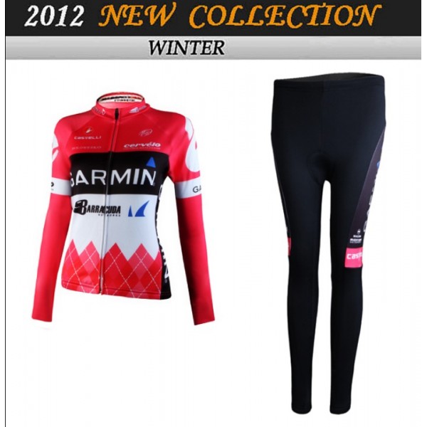 2012 Damen Garmin Cycling Fahrradbekleidung Radtrikot Satz Langarm und Lange Fahrradhose Radtrikot De