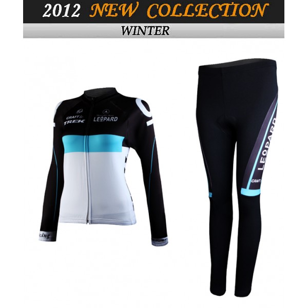 2012 Damen TREK Cycling Fahrradbekleidung Radtrikot Satz Langarm und Lange Fahrradhose Radtrikot De