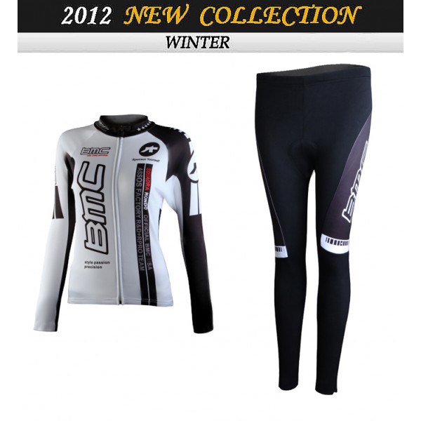 2012 Damen BMC Cycling Fahrradbekleidung Radtrikot Satz Langarm und Lange Fahrradhose Radtrikot De