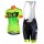 2015 ALE Damen Grün Fahrradbekleidung Satz Fahrradtrikot Kurzarm Trikot und Kurz Trägerhose Radtrikot De