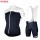 2015 POC Damen blau Fahrradbekleidung Satz Fahrradtrikot Kurzarm Trikot und Kurz Trägerhose Radtrikot De