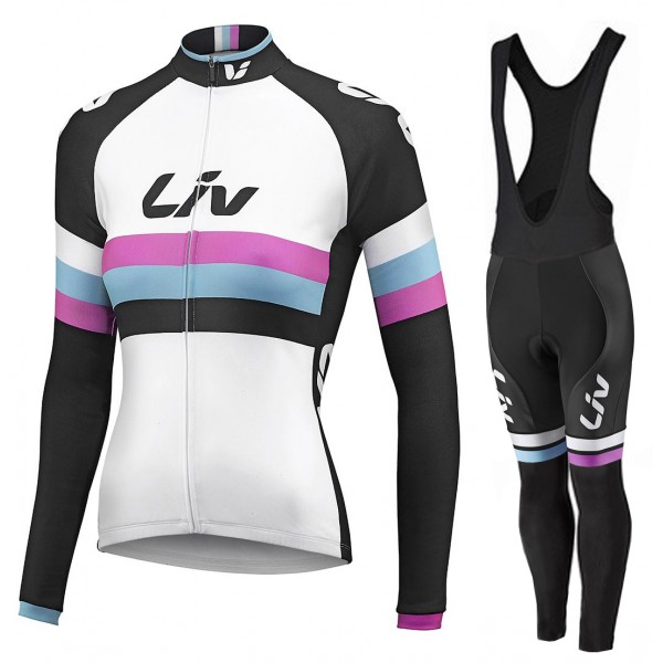 2015 Damen LIV Fahrradbekleidung Radtrikot Satz Langarm und Lange Fahrradhose Radtrikot De