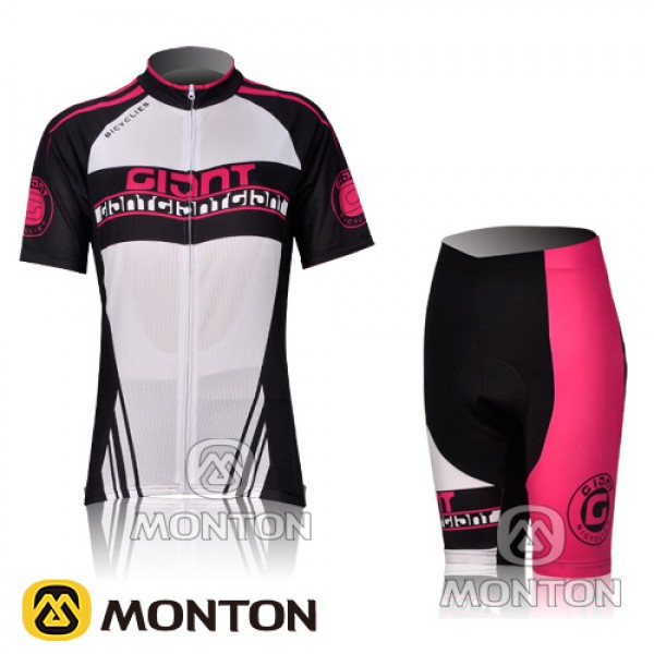 2012 Damen giant team Radbekleidung Radtrikot Kurzarm und Fahrradhosen Kurz Radtrikot De