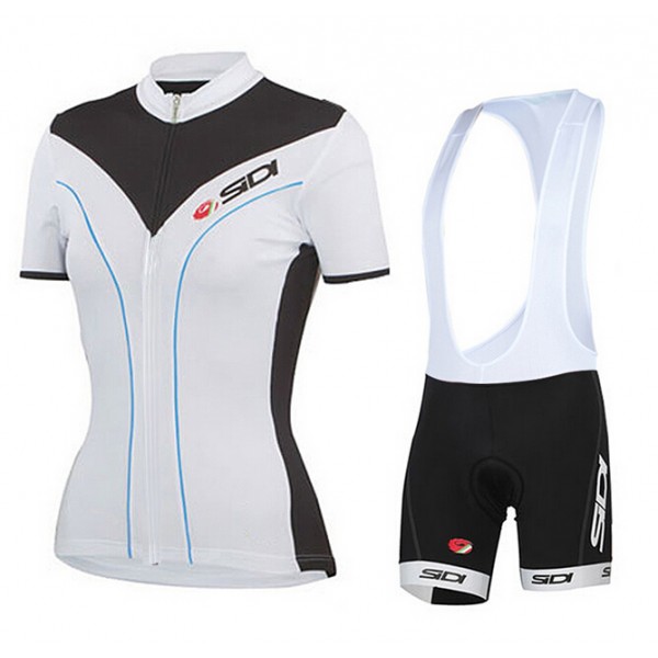2015 SIDI Damen Fahrradbekleidung Satz Fahrradtrikot Kurzarm Trikot und Kurz Trägerhose Radtrikot De