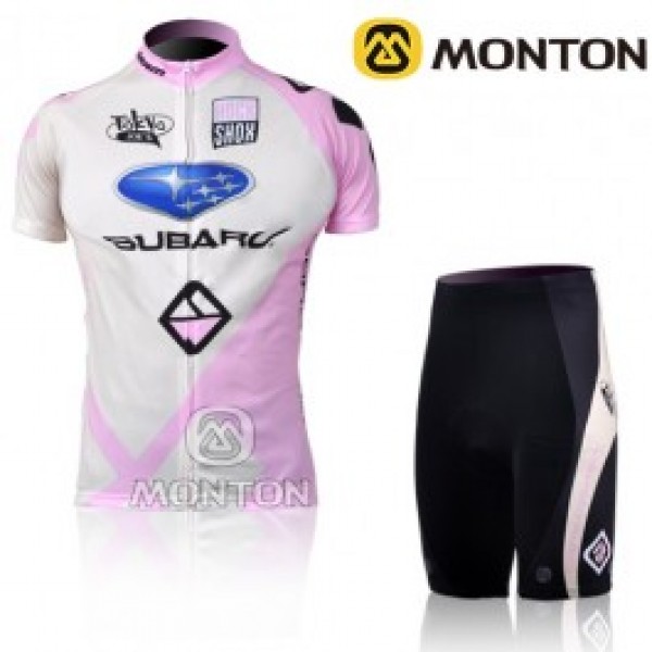 2011 Subaru Damen Radbekleidung Radtrikot Kurzarm und Fahrradhosen Kurz Radtrikot De