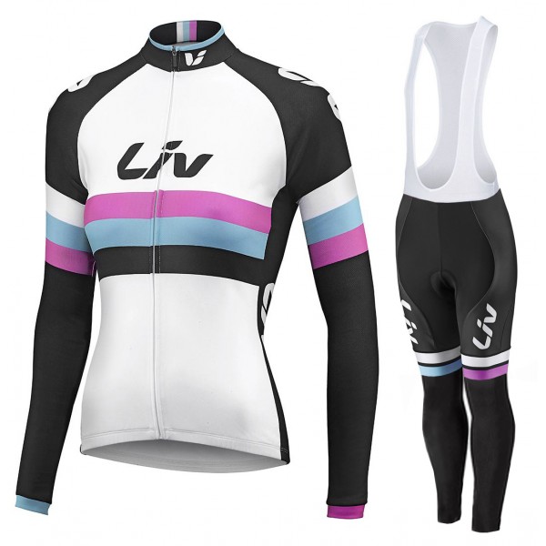 2015 Damen LIV Fahrradbekleidung Radtrikot Satz Langarm und Lange Fahrradhose Radtrikot De