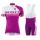 2015 Scott Weiß-Violet Damen Fahrradbekleidung Satz Fahrradtrikot Kurzarm Trikot und Kurz Trägerhose Radtrikot De