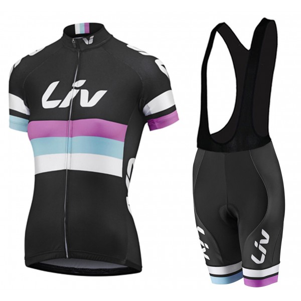 2015 Damen LIV Fahrradbekleidung Satz Fahrradtrikot Kurzarm Trikot und Kurz Trägerhose Radtrikot De