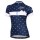 2015 Nalini Siele Blau Snow Damen Radtrikot Kurzarm Radtrikot De