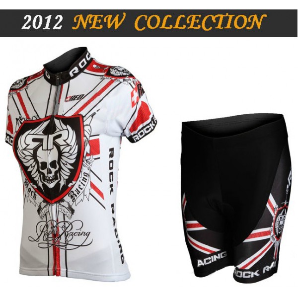 2012 Damen rock racing Radbekleidung Radtrikot Kurzarm und Fahrradhosen Kurz Radtrikot De