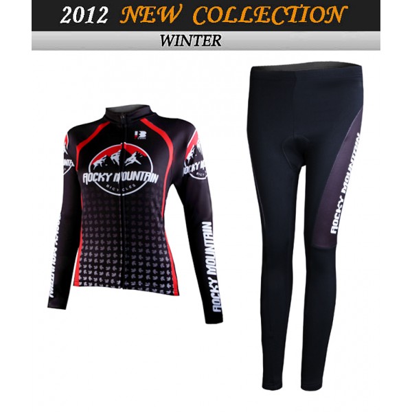 2012 Damen rocky Cycling Fahrradbekleidung Radtrikot Satz Langarm und Lange Fahrradhose Radtrikot De