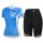 2015 SIDI Damen blau Radbekleidung Radtrikot Kurzarm und Fahrradhosen Kurz Radtrikot De