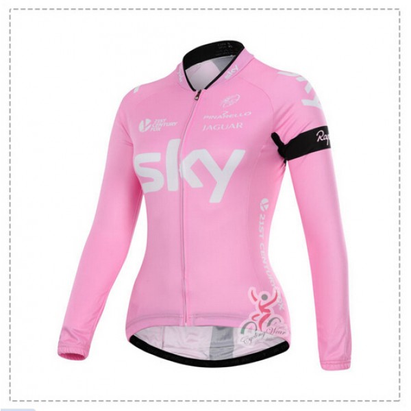 2015 Sky Damen Fahrradtrikot Langarm Radtrikot De