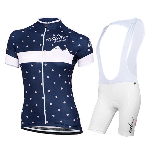 2015 Damen NA Siele bleu Snow Damen Fahrradbekleidung Satz Fahrradtrikot Kurzarm Trikot und Kurz Trägerhose Radtrikot De