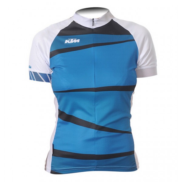 2015 KTM Damen blau Radtrikot Kurzarm Radtrikot De