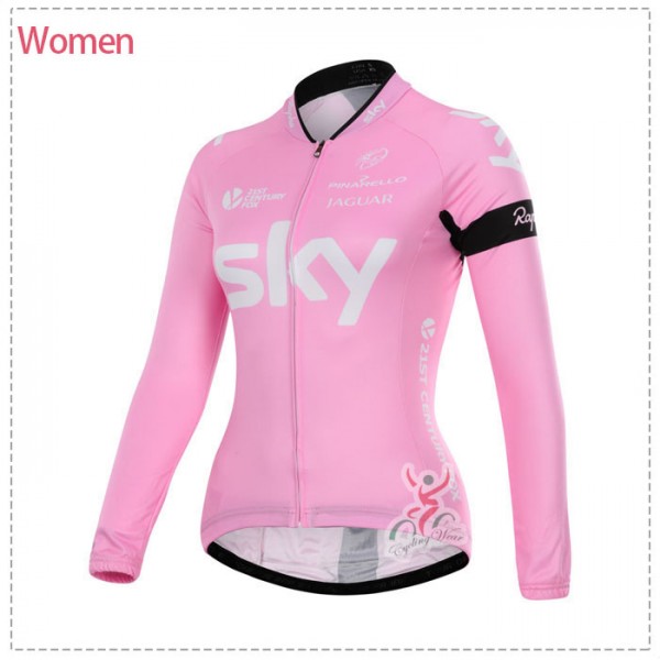 2015 sky Damen Fahrradtrikot Langarm Radtrikot De