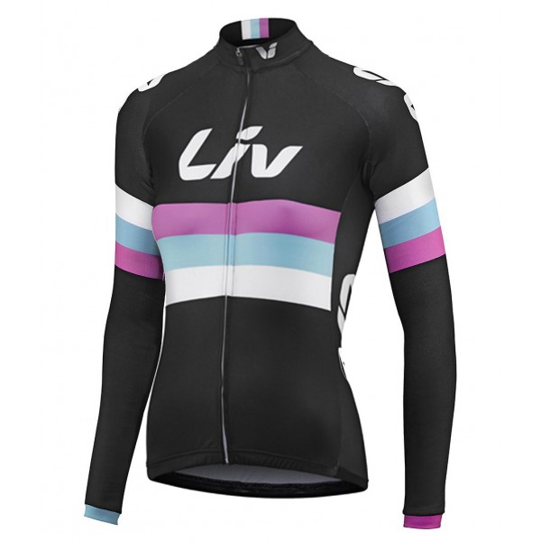 Damen LIV RACE DAY SS 2015 Long Black Fahrradtrikot Langarm Radtrikot De