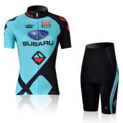 2010 Damen subaru Radbekleidung Radtrikot Kurzarm und Fahrradhosen Kurz Radtrikot De