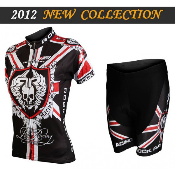 2012 Damen rock racing Radbekleidung Radtrikot Kurzarm und Fahrradhosen Kurz Radtrikot De
