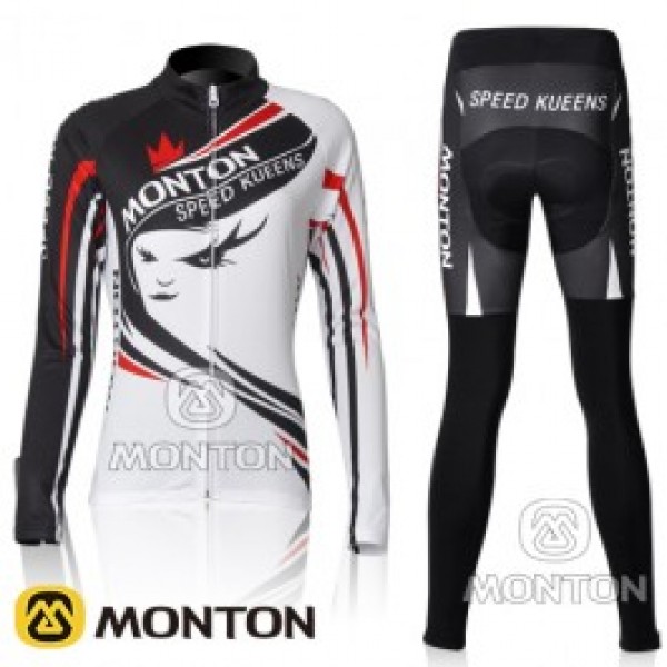 2011 Speed Damen Fahrradbekleidung Radtrikot Satz Langarm und Lange Fahrradhose Radtrikot De
