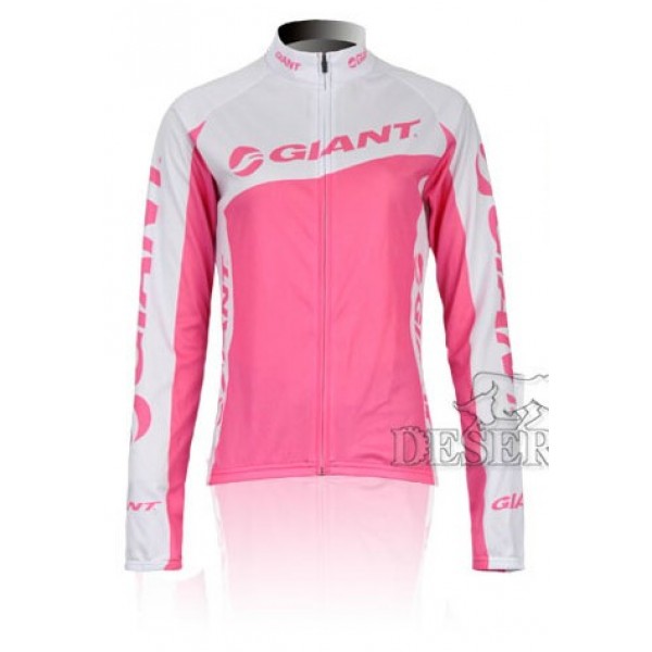 2012 Damen giant pink Fahrradtrikot Langarm Radtrikot De