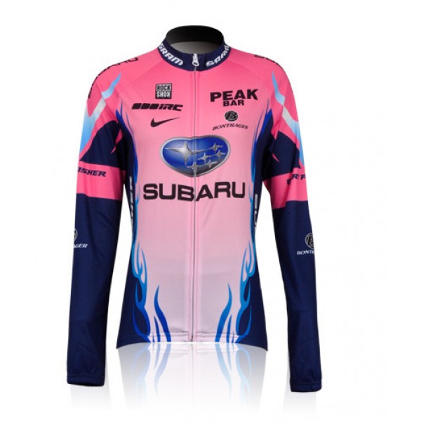 2011 Damen subaru Rouge Fahrradtrikot Langarm Radtrikot De