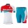 2015 Scott Rot-Weiß Damen Radbekleidung Radtrikot Kurzarm und Fahrradhosen Kurz Radtrikot De