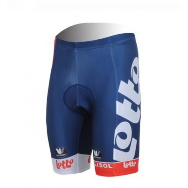 2013 Lotto Belisol Kurz Radhose Blau Weiß Radtrikot De