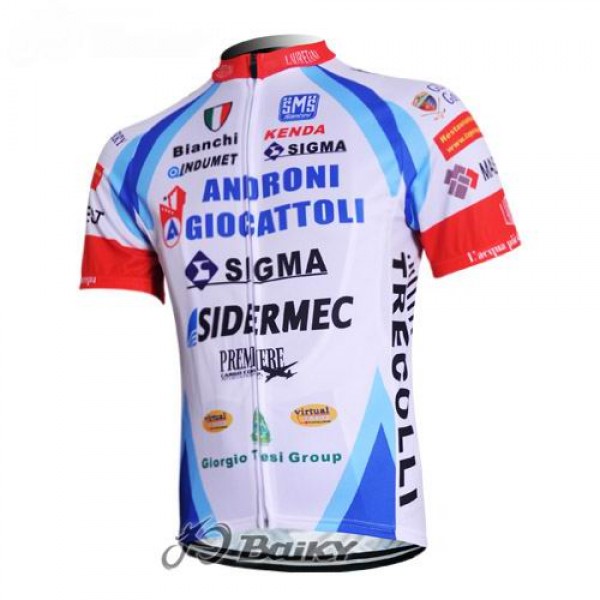 2012 Androni Giocattoli pro Team Radtrikot Kurzarm Weiß Radtrikot De