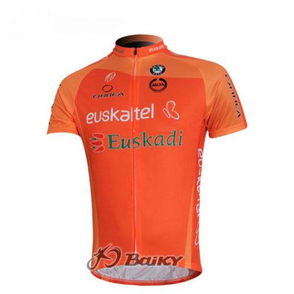 Euskaltel-Euskadi Pro Team Radtrikot Kurzarm Orange Radtrikot De