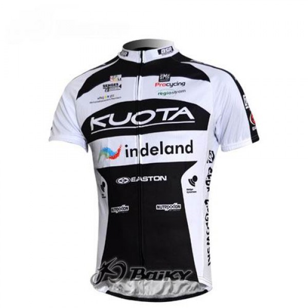 Kuota Indeland Pro Team Radtrikot Kurzarm Schwarz Weiß Radtrikot De