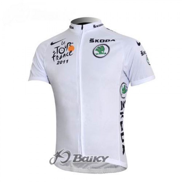 2011 Tour de France Radtrikot Kurzarm Weißen Trikots Radtrikot De