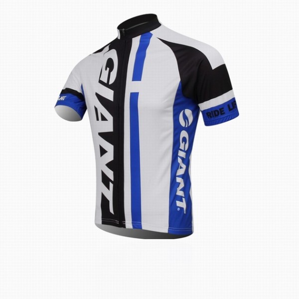 2014 Giant Radtrikot Kurzarm Schwarz Weiß Blau Radtrikot De