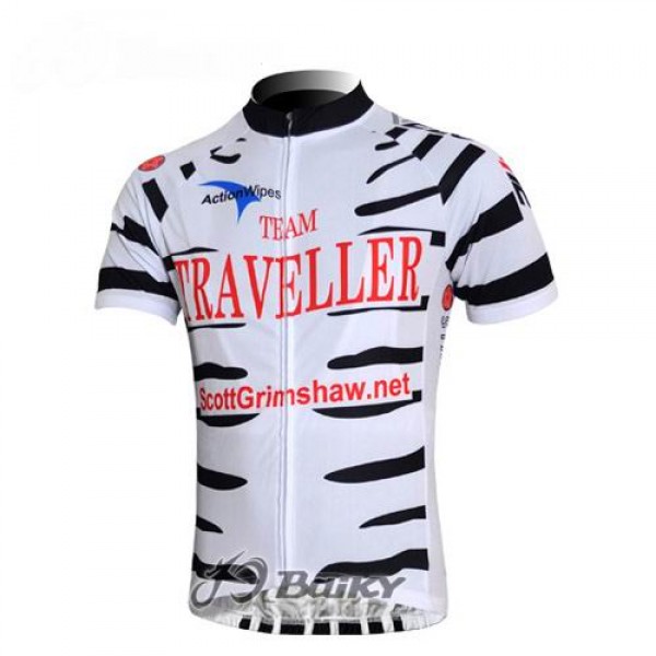 Team Traveller Kinetic Koffee Radtrikot Kurzarm Weiß Schwarz Radtrikot De