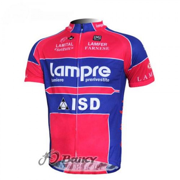 Lampre ISD Pro Team Radtrikot Kurzarm Blau Rosa Radtrikot De
