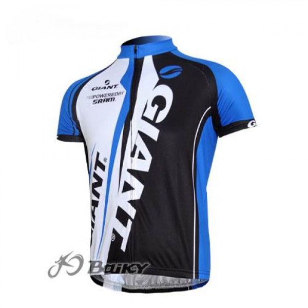 Giant Sram Pro Team Radtrikot Kurzarm Weiß Blau Schwarz Radtrikot De