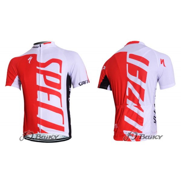 2012 Specialized Radbekleidung Radtrikot Kurzarm und Fahrradhosen Kurz Rot Weiß Radtrikot De