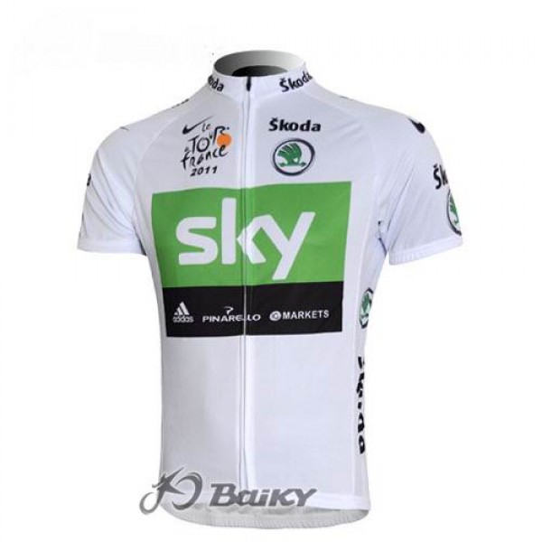 SKY Pro Team Radtrikot Kurzarm Weiß Grün Radtrikot De SKY Pro Team Radtrikot Kurzarm Weiß Grün Radtrikot De