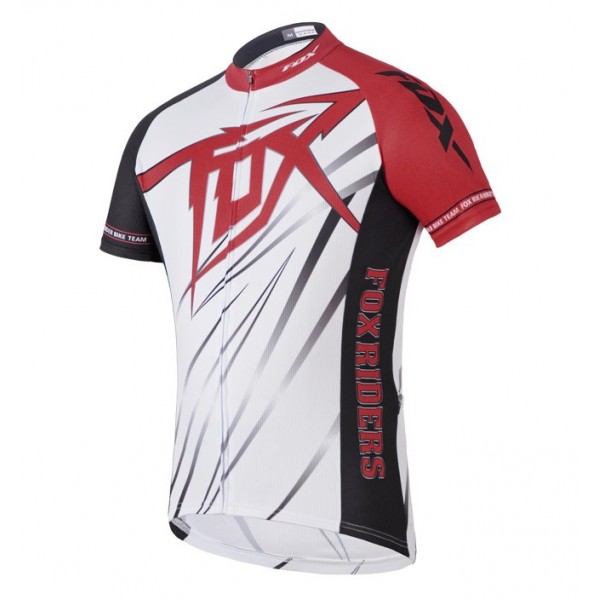 2014 Fox Bike Team Radtrikot Kurzarm Weiß Rot Radtrikot De 2014 Fox Bike Team Radtrikot Kurzarm Weiß Rot Radtrikot De