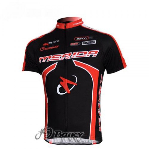 Merida Multivan Flex Stay Radtrikot Kurzarm Schwarz Rot Radtrikot De