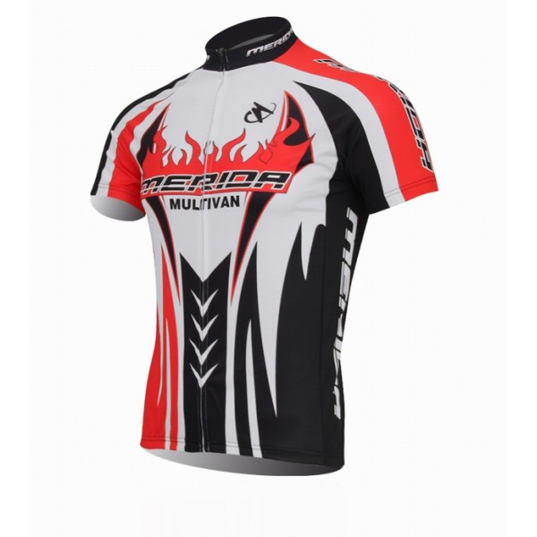 2014 Merida Multivan team Radtrikot Kurzarm Schwarz Radtrikot De