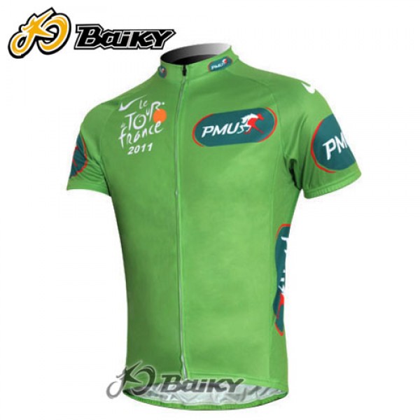 2011 Tour de France Radtrikot Kurzarm Grünes Trikot Radtrikot De 2011 Tour de France Radtrikot Kurzarm Grünes Trikot Radtrikot De
