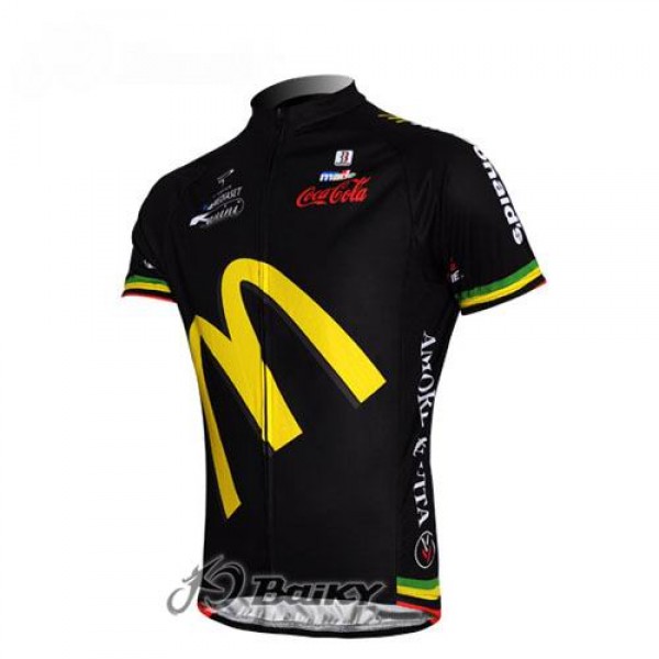 McDonald Legea Pro Team Radtrikot Kurzarm Schwarz Radtrikot De