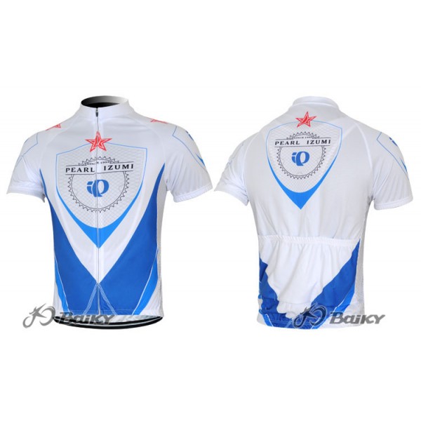 2012 Pearl Izumi Radtrikot Kurzarm Weiß Blau Radtrikot De