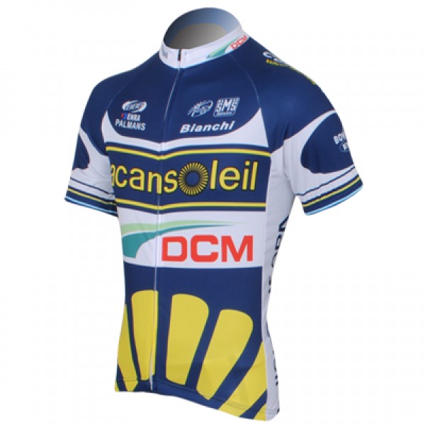 2013 Vacansoleil-DCM Pro Team Radtrikot Kurzarm Blau Radtrikot De