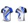 2012 Giant Ride Life Radtrikot Kurzarm Weiß Blau Radtrikot De
