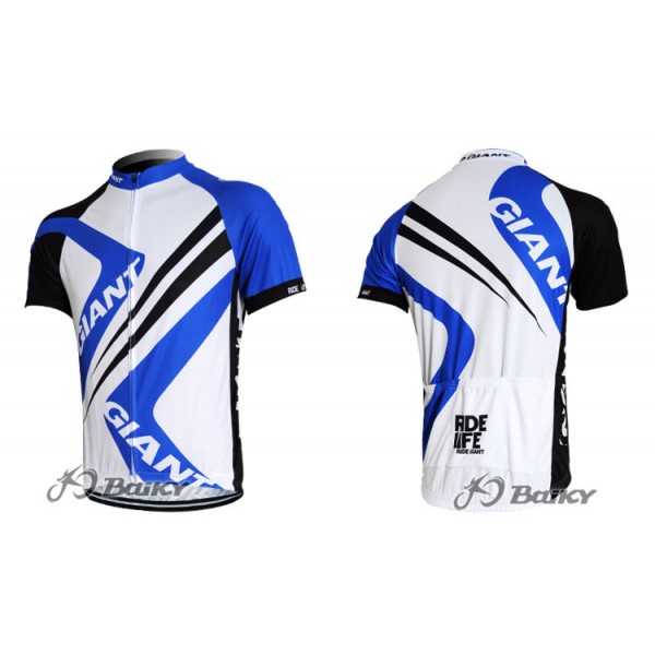 2012 Giant Ride Life Radtrikot Kurzarm Weiß Blau Radtrikot De 2012 Giant Ride Life Radtrikot Kurzarm Weiß Blau Radtrikot De